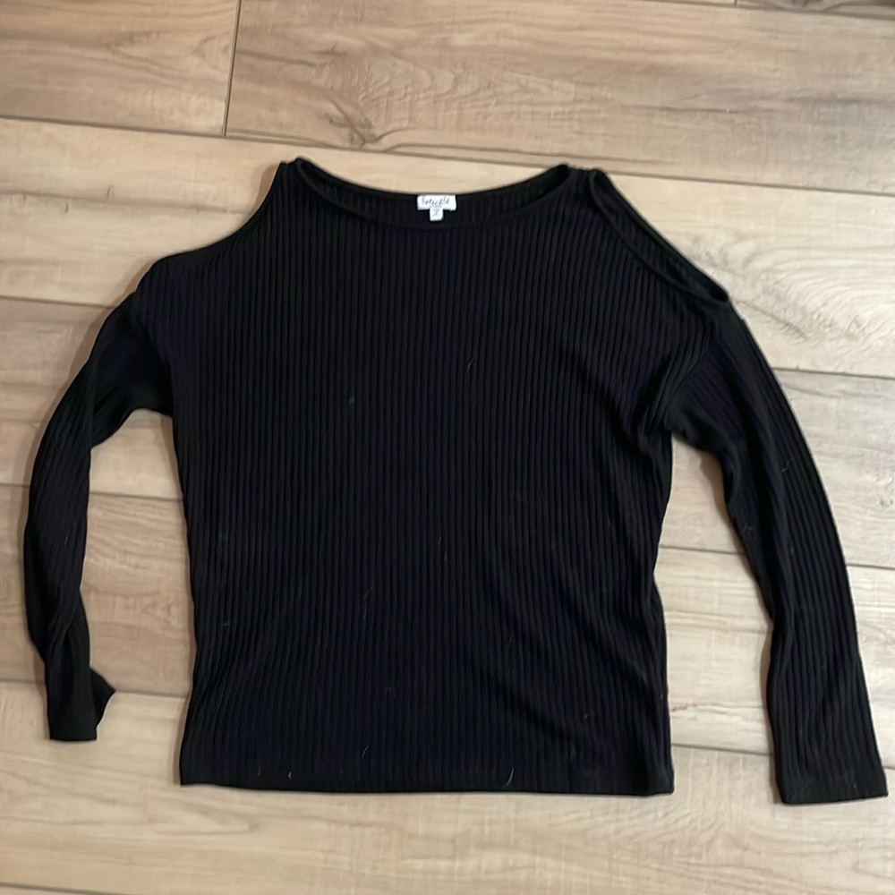 SPLENDID Cold Shoulder Sweater